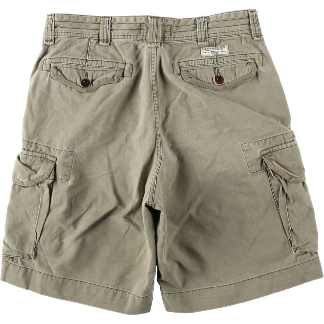 Ralph Lauren POLO by Ralph Lauren cargo shorts, short pants, men's w35 equivalent cotton Khaki type Vintage Second Hand