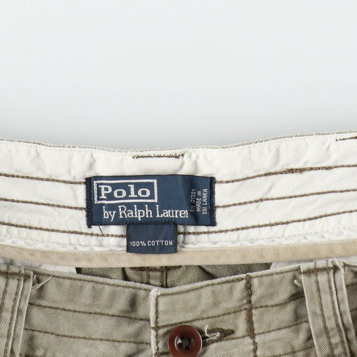 Ralph Lauren POLO by Ralph Lauren cargo shorts, short pants, men's w35 equivalent cotton Khaki type Vintage Second Hand