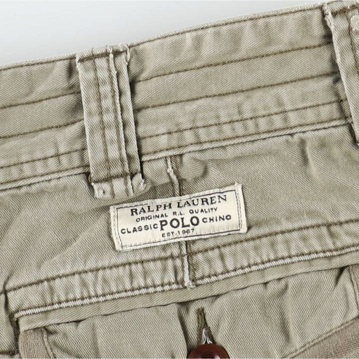 Ralph Lauren POLO by Ralph Lauren cargo shorts, short pants, men's w35 equivalent cotton Khaki type Vintage Second Hand