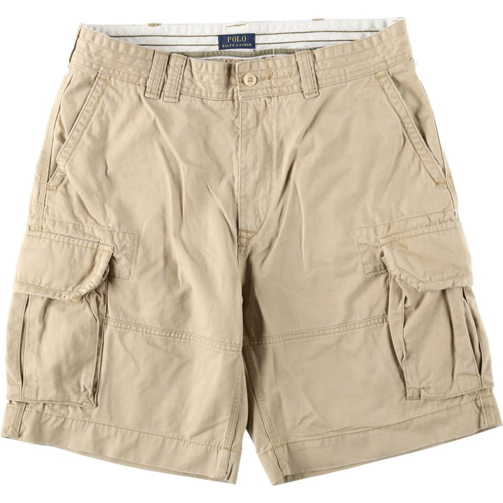 Ralph Lauren POLO RALPH LAUREN cargo shorts short pants men's w37 equivalent cotton Beige type Vintage Second Hand