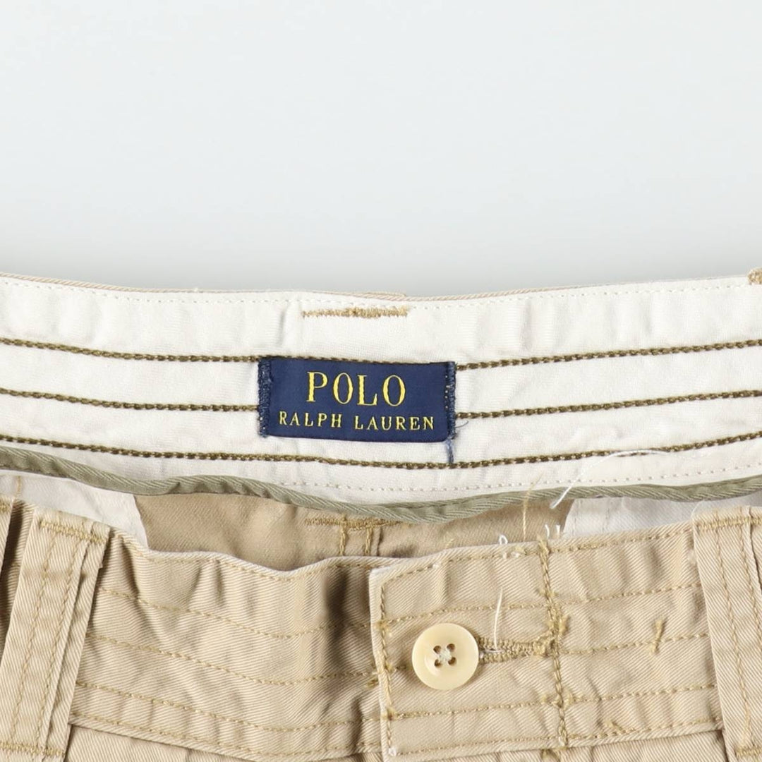 Ralph Lauren POLO RALPH LAUREN cargo shorts short pants men's w37 equivalent cotton Beige type Vintage Second Hand