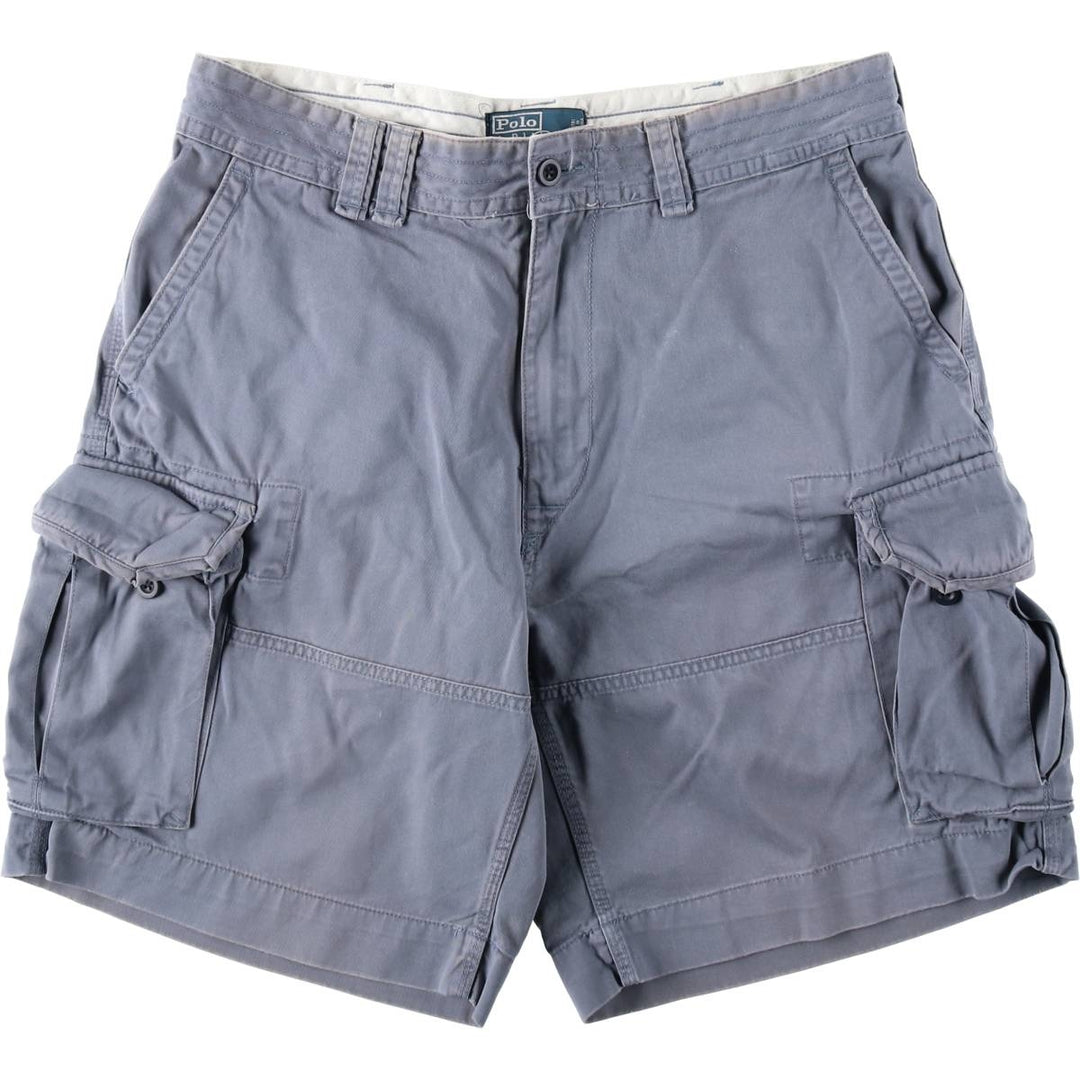 Ralph Lauren POLO by Ralph Lauren cargo shorts, short pants, men's w37 equivalent cotton Blue type light blue Vintage Second Hand