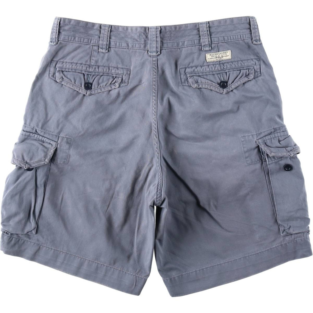 Ralph Lauren POLO by Ralph Lauren cargo shorts, short pants, men's w37 equivalent cotton Blue type light blue Vintage Second Hand