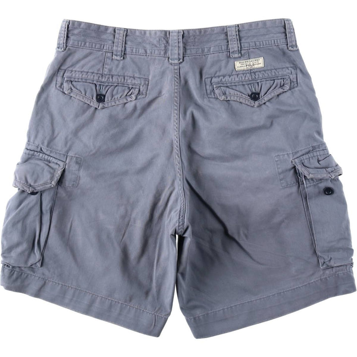 Ralph Lauren POLO by Ralph Lauren cargo shorts, short pants, men's w37 equivalent cotton Blue type light blue Vintage Second Hand