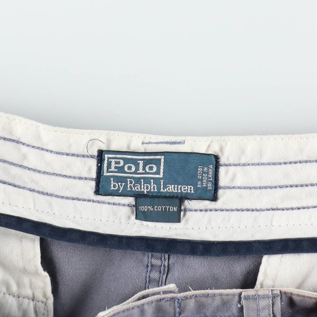 Ralph Lauren POLO by Ralph Lauren cargo shorts, short pants, men's w37 equivalent cotton Blue type light blue Vintage Second Hand