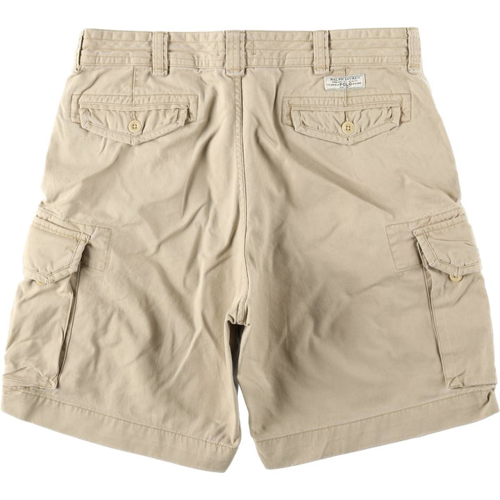 Ralph Lauren POLO RALPH LAUREN cargo shorts, men's size W38 cotton Beige type Vintage Second Hand