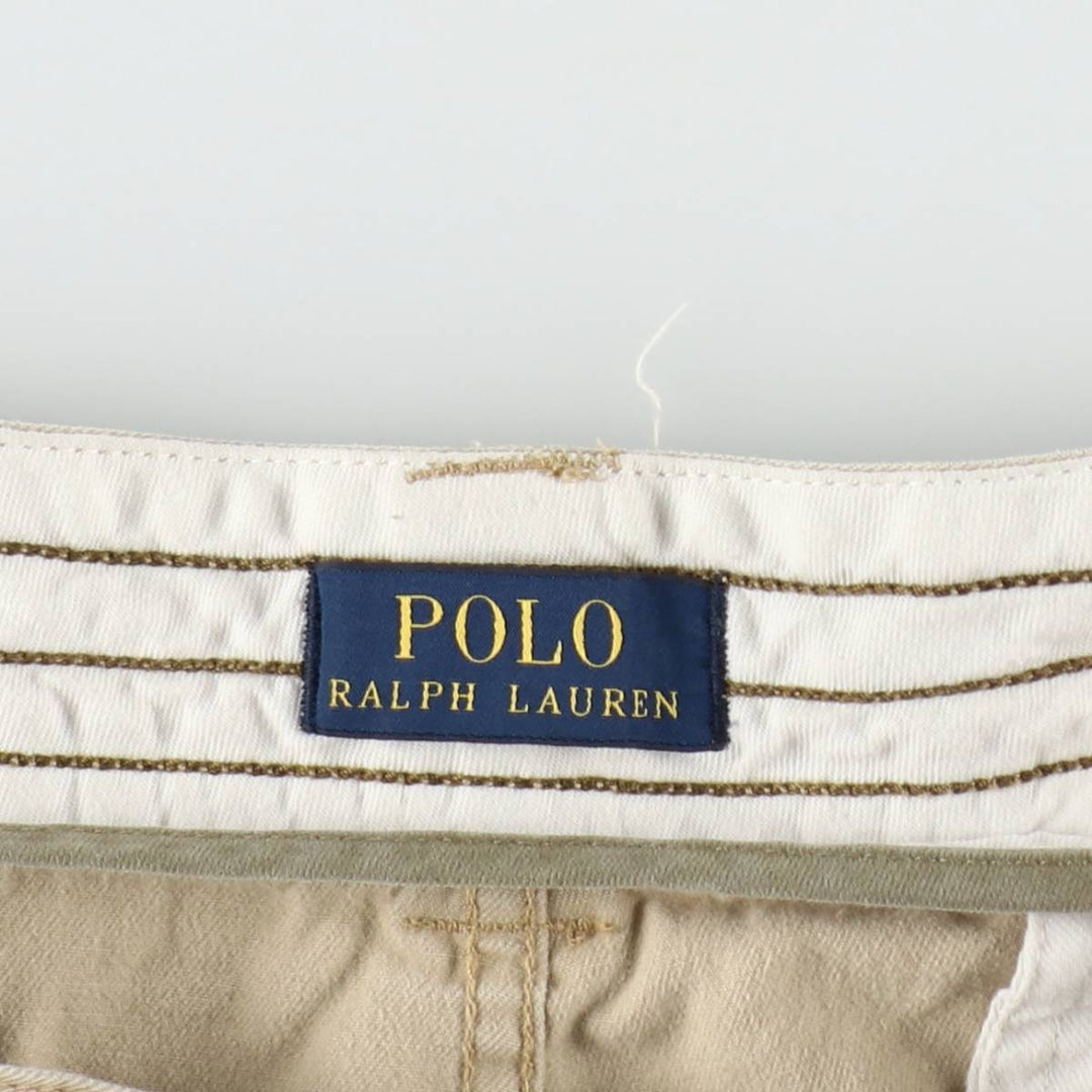 Ralph Lauren POLO RALPH LAUREN cargo shorts, men's size W38 cotton Beige type Vintage Second Hand