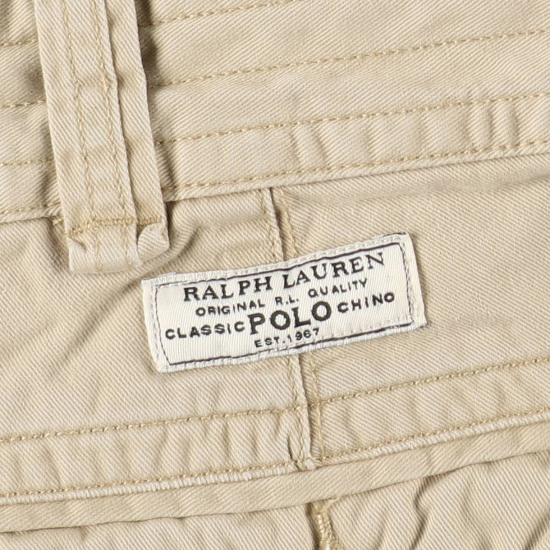 Ralph Lauren POLO RALPH LAUREN cargo shorts, men's size W38 cotton Beige type Vintage Second Hand