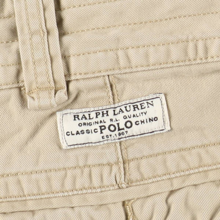 Ralph Lauren POLO RALPH LAUREN cargo shorts, men's size W38 cotton Beige type Vintage Second Hand