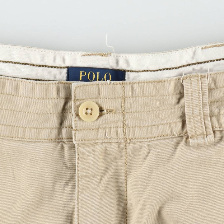Ralph Lauren POLO RALPH LAUREN cargo shorts, men's size W38 cotton Beige type Vintage Second Hand