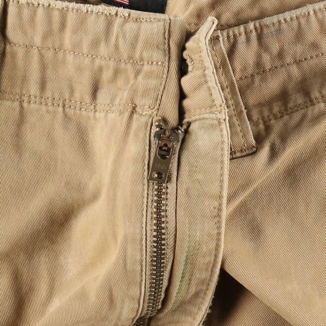 2000'S Ralph Lauren Polo Jeans Company cargo shorts, men's size W37 cotton Beige type Vintage Second Hand