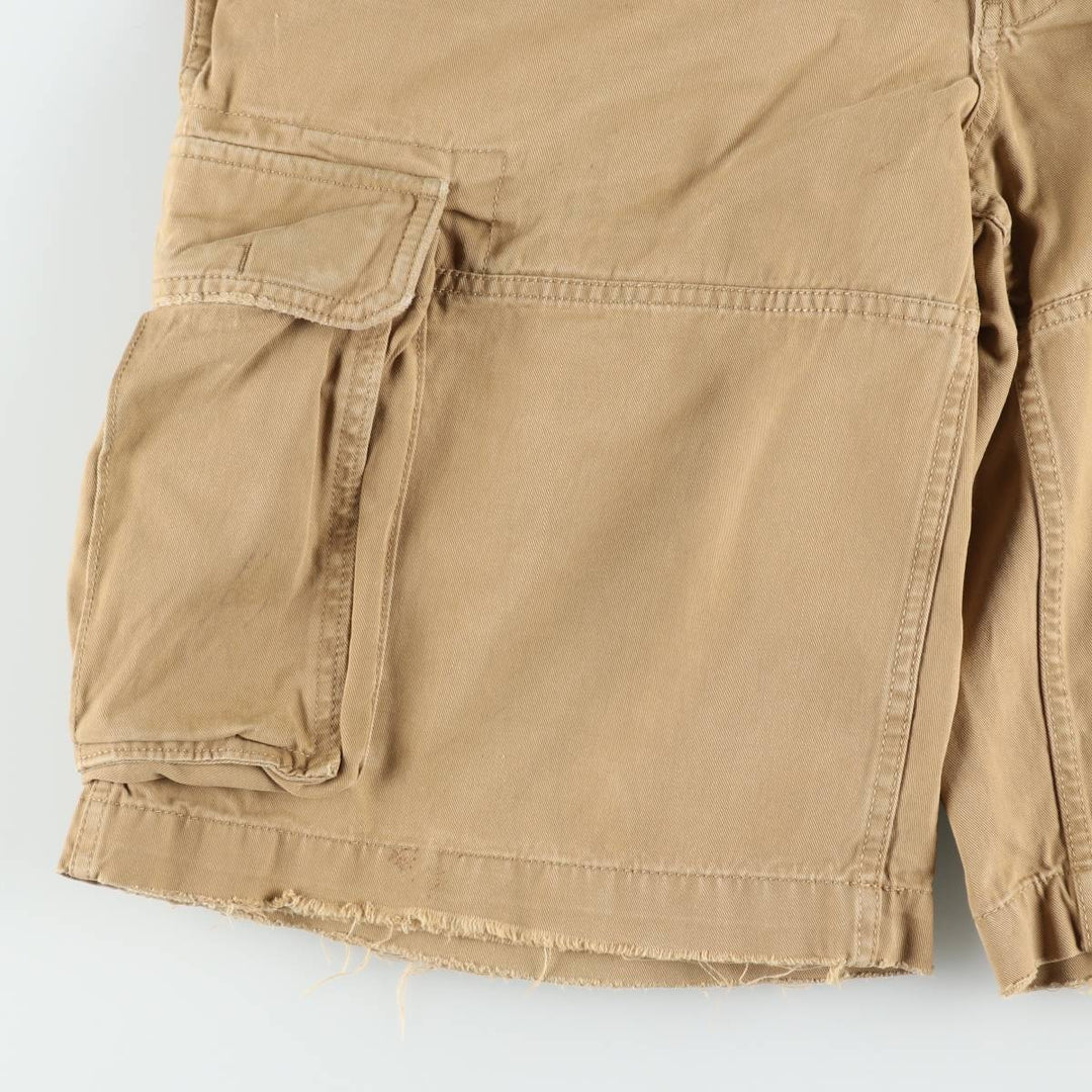 2000'S Ralph Lauren Polo Jeans Company cargo shorts, men's size W37 cotton Beige type Vintage Second Hand