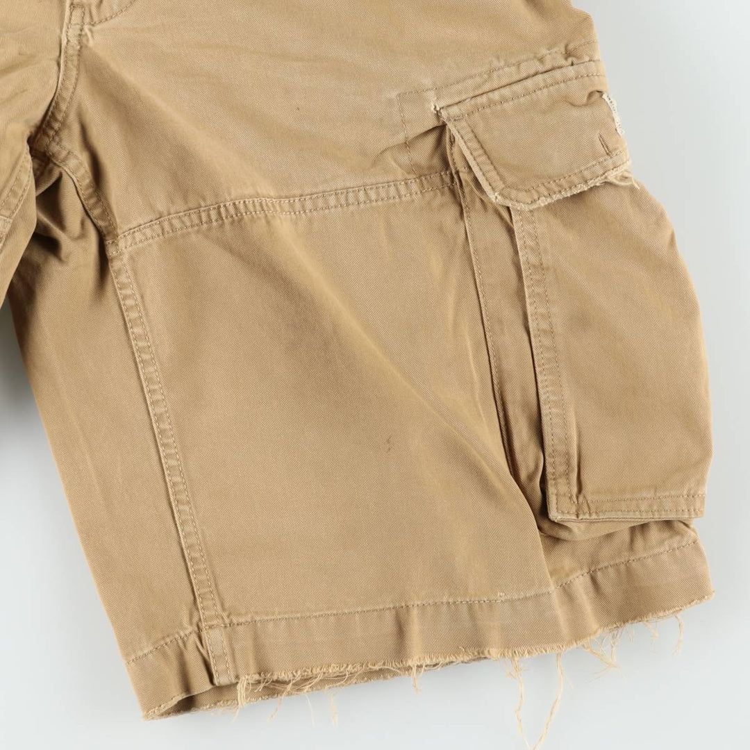 2000'S Ralph Lauren Polo Jeans Company cargo shorts, men's size W37 cotton Beige type Vintage Second Hand