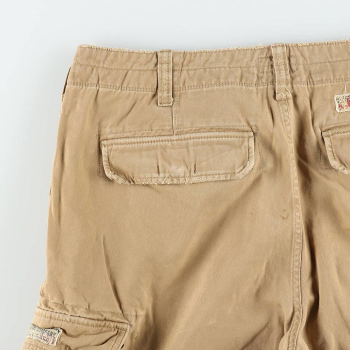 2000'S Ralph Lauren Polo Jeans Company cargo shorts, men's size W37 cotton Beige type Vintage Second Hand