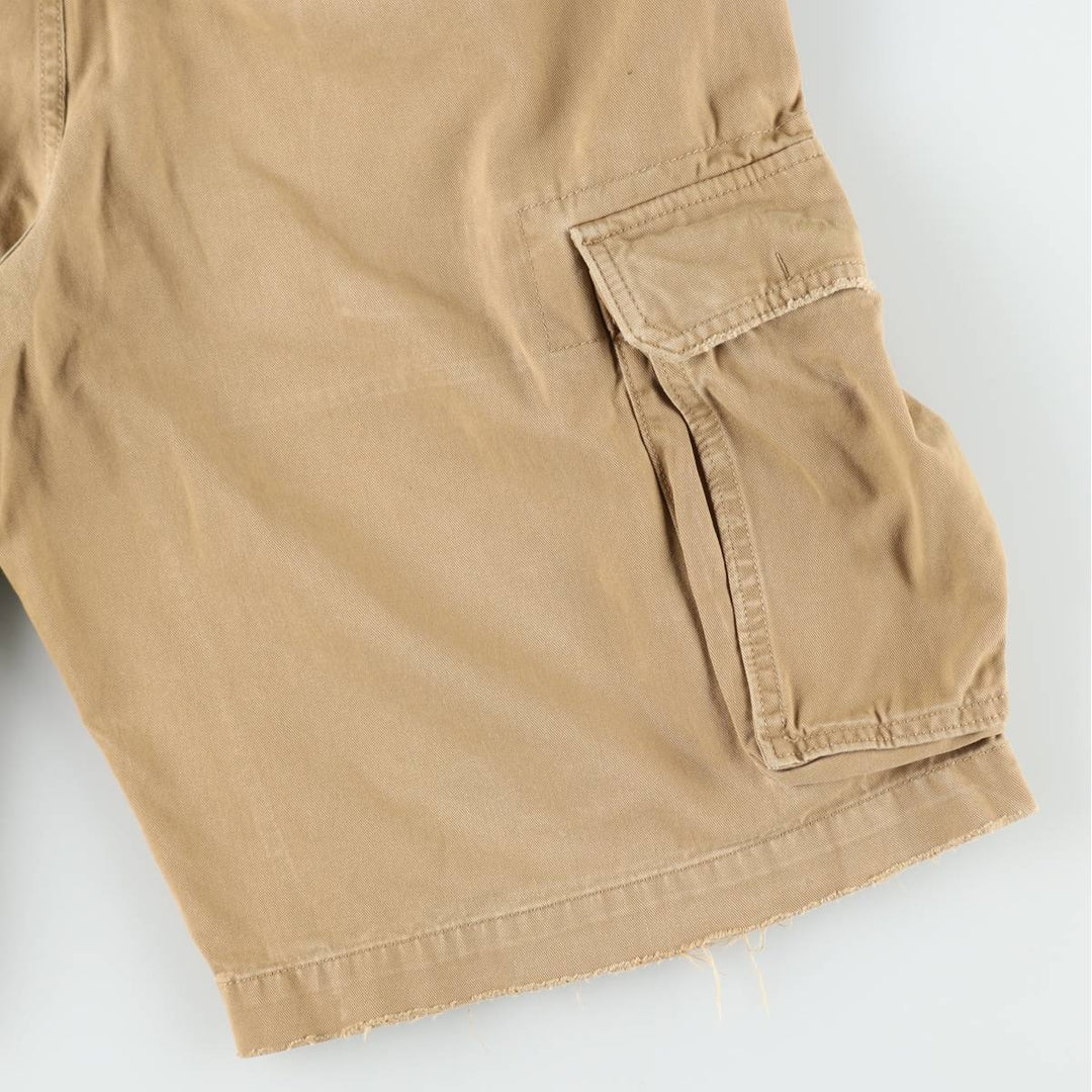 2000'S Ralph Lauren Polo Jeans Company cargo shorts, men's size W37 cotton Beige type Vintage Second Hand