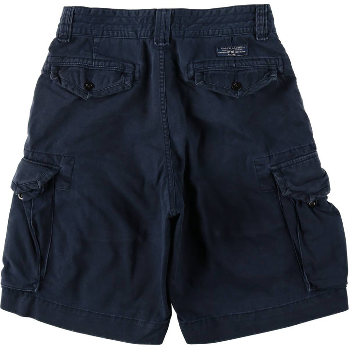 Ralph Lauren POLO by Ralph Lauren cargo shorts, short pants, men's w31 equivalent cotton navy blue type Vintage Second Hand