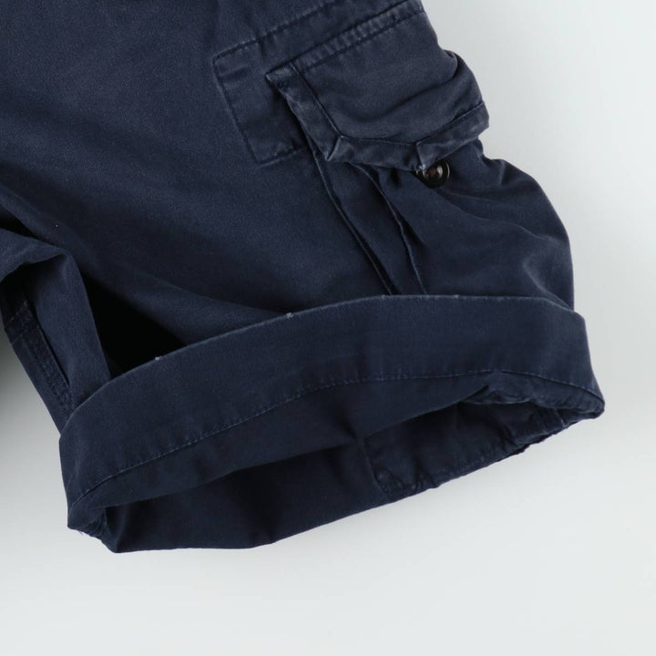 Ralph Lauren POLO by Ralph Lauren cargo shorts, short pants, men's w31 equivalent cotton navy blue type Vintage Second Hand