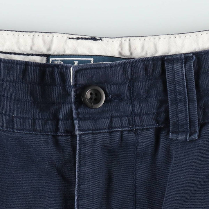 Ralph Lauren POLO by Ralph Lauren cargo shorts, half pants, men's size w34 cotton navy blue type Vintage Second Hand