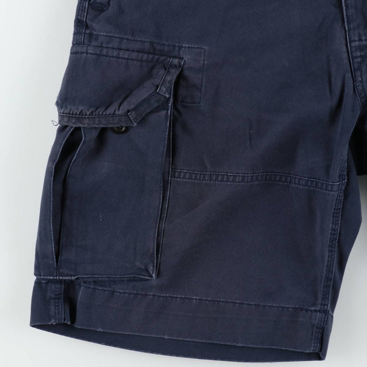 Ralph Lauren POLO by Ralph Lauren cargo shorts, half pants, men's size w34 cotton navy blue type Vintage Second Hand