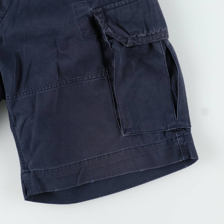 Ralph Lauren POLO by Ralph Lauren cargo shorts, half pants, men's size w34 cotton navy blue type Vintage Second Hand