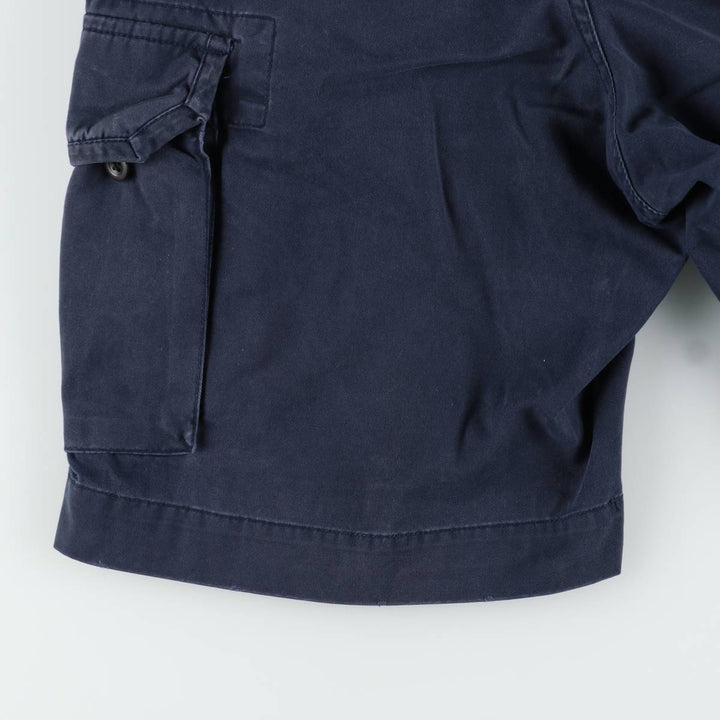 Ralph Lauren POLO by Ralph Lauren cargo shorts, half pants, men's size w34 cotton navy blue type Vintage Second Hand