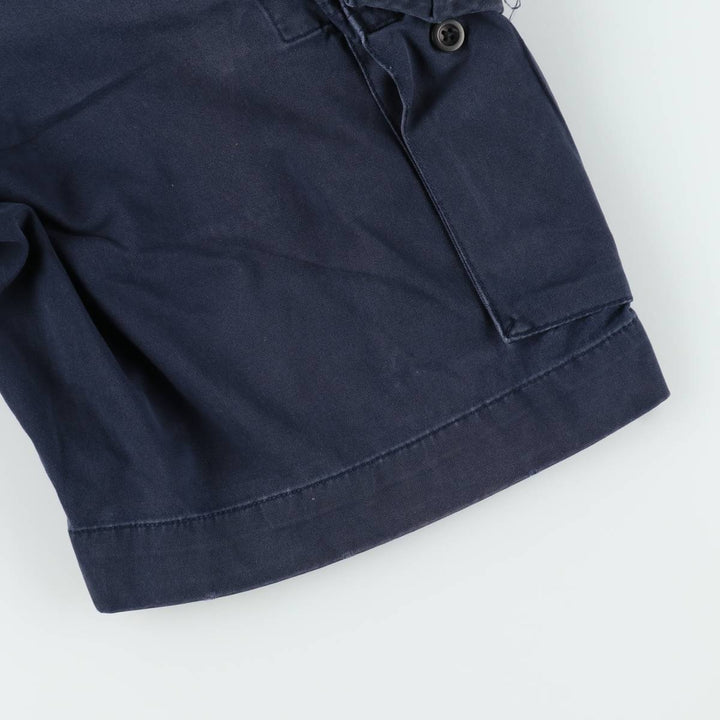 Ralph Lauren POLO by Ralph Lauren cargo shorts, half pants, men's size w34 cotton navy blue type Vintage Second Hand