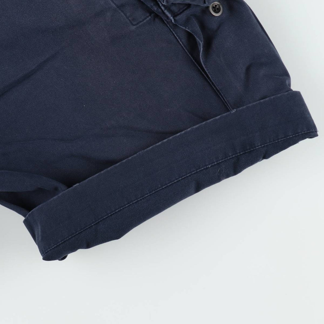 Ralph Lauren POLO by Ralph Lauren cargo shorts, half pants, men's size w34 cotton navy blue type Vintage Second Hand