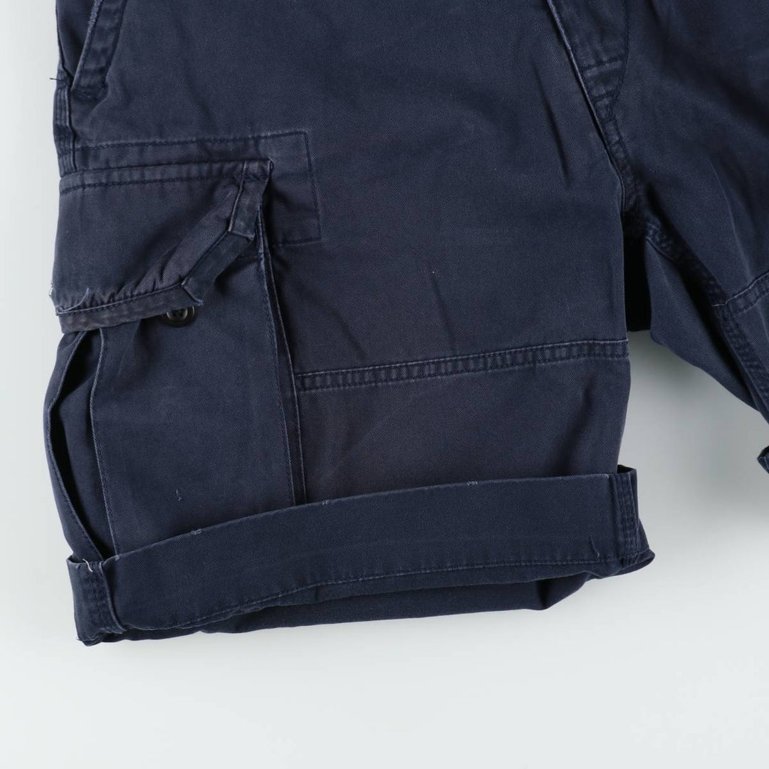Ralph Lauren POLO by Ralph Lauren cargo shorts, half pants, men's size w34 cotton navy blue type Vintage Second Hand