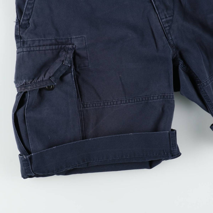 Ralph Lauren POLO by Ralph Lauren cargo shorts, half pants, men's size w34 cotton navy blue type Vintage Second Hand