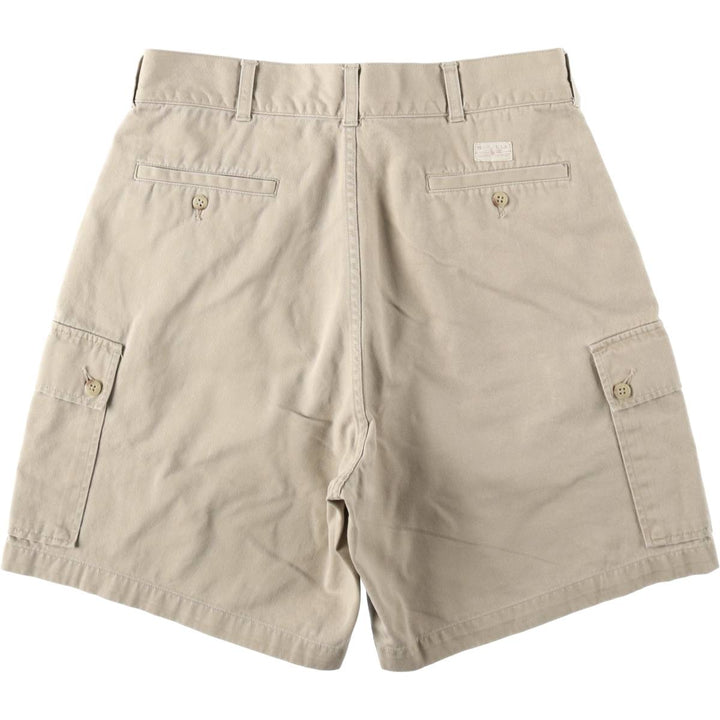 Ralph Lauren POLO by Ralph Lauren cargo shorts, short pants, men's size w34 cotton Beige type Vintage Second Hand