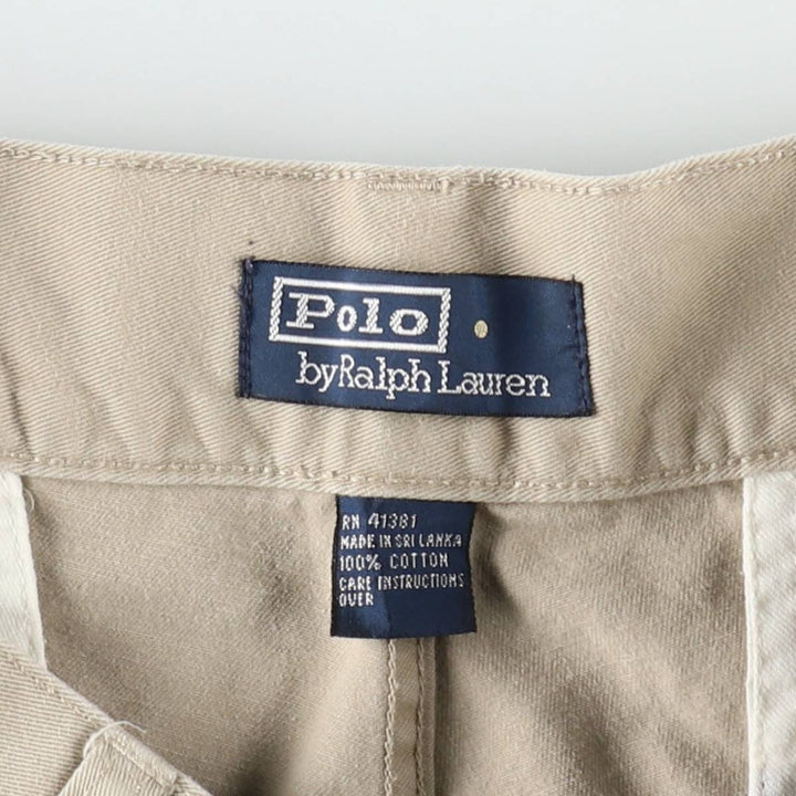 Ralph Lauren POLO by Ralph Lauren cargo shorts, short pants, men's size w34 cotton Beige type Vintage Second Hand