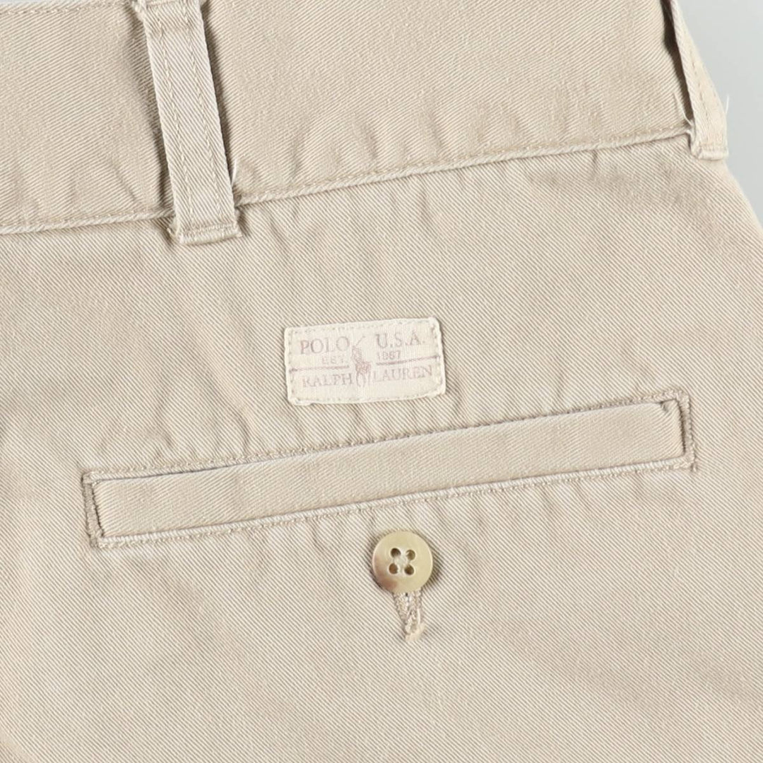 Ralph Lauren POLO by Ralph Lauren cargo shorts, short pants, men's size w34 cotton Beige type Vintage Second Hand