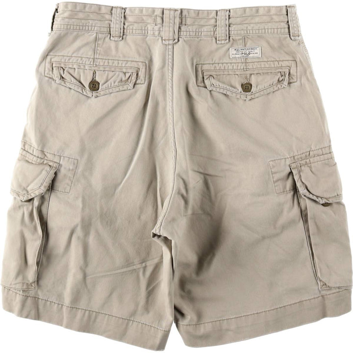 Ralph Lauren POLO RALPH LAUREN cargo shorts, men's size W35 cotton Beige type Vintage Second Hand