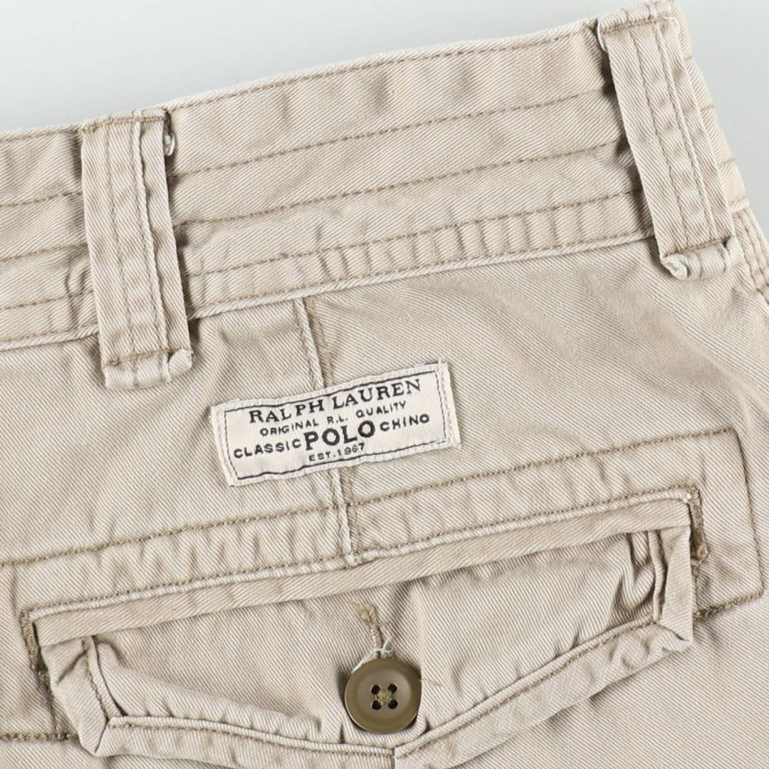 Ralph Lauren POLO RALPH LAUREN cargo shorts, men's size W35 cotton Beige type Vintage Second Hand