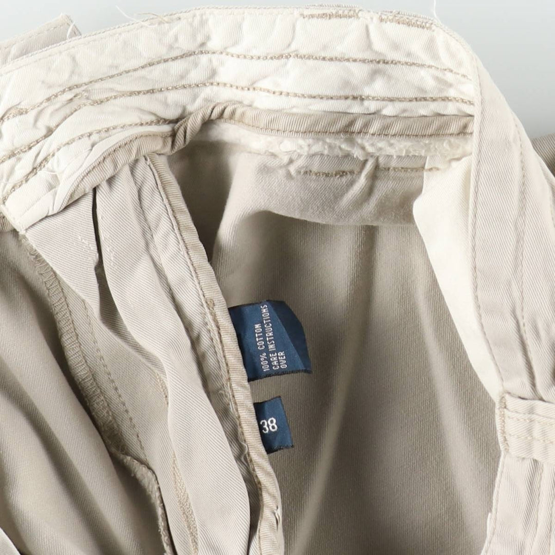 Ralph Lauren POLO by Ralph Lauren cargo shorts, men's size W39 (approx.) cotton ivory Vintage Second Hand