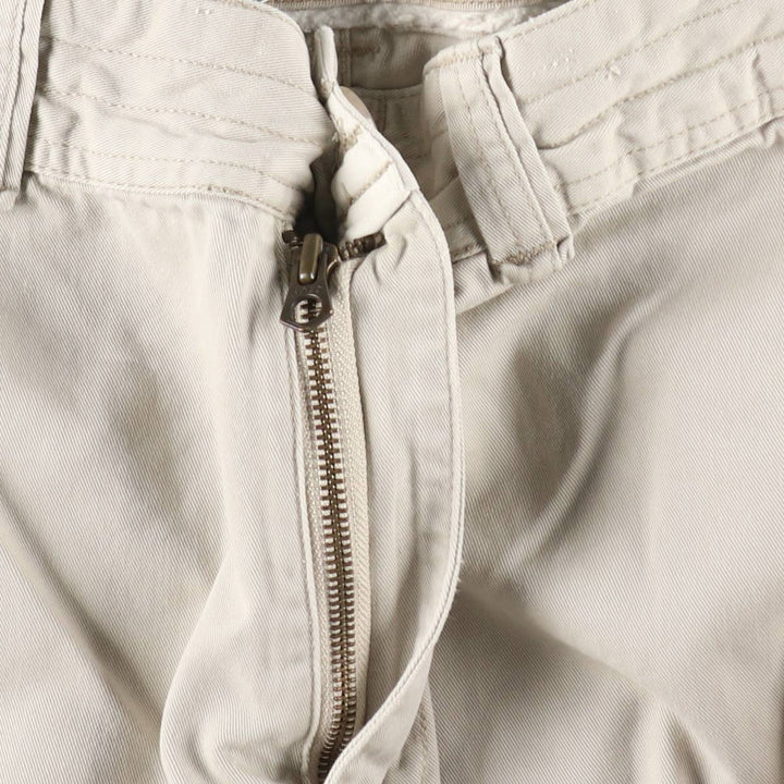 Ralph Lauren POLO by Ralph Lauren cargo shorts, men's size W39 (approx.) cotton ivory Vintage Second Hand