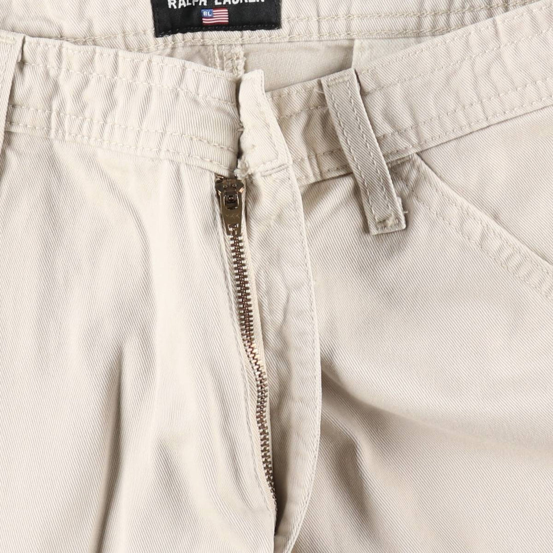 2000'S Ralph Lauren POLO JEANS COMPANY cargo shorts, men's size W31 (approx.) cotton ivory Vintage Second Hand