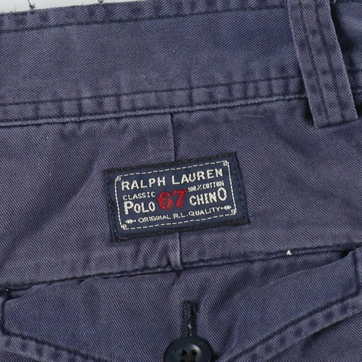Ralph Lauren POLO by Ralph Lauren cargo shorts, short pants, men's size w33 cotton navy blue type Vintage Second Hand