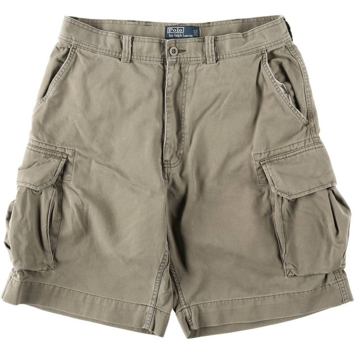 Ralph Lauren POLO by Ralph Lauren cargo shorts, short pants, men's size w34 cotton Khaki type Vintage Second Hand