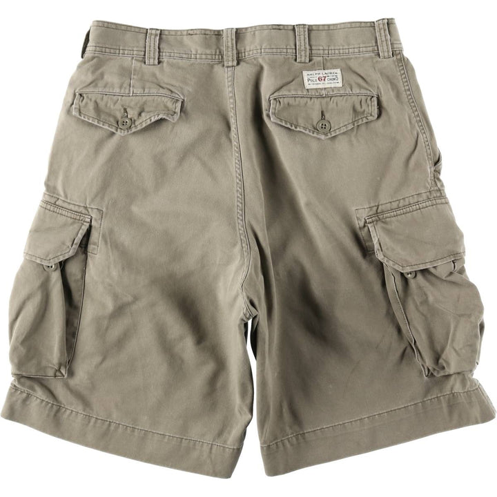 Ralph Lauren POLO by Ralph Lauren cargo shorts, short pants, men's size w34 cotton Khaki type Vintage Second Hand