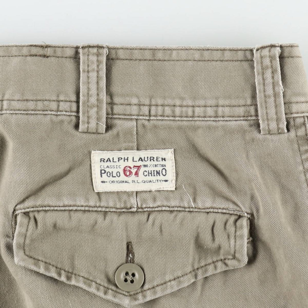 Ralph Lauren POLO by Ralph Lauren cargo shorts, short pants, men's size w34 cotton Khaki type Vintage Second Hand