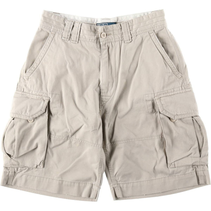 Ralph Lauren POLO by Ralph Lauren cargo shorts, men's size W31 cotton Beige type Vintage Second Hand