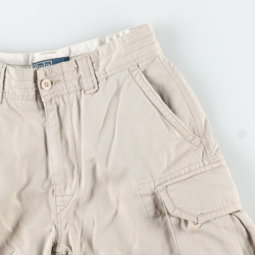 Ralph Lauren POLO by Ralph Lauren cargo shorts, men's size W31 cotton Beige type Vintage Second Hand
