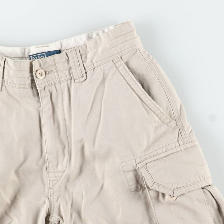 Ralph Lauren POLO by Ralph Lauren cargo shorts, men's size W31 cotton Beige type Vintage Second Hand