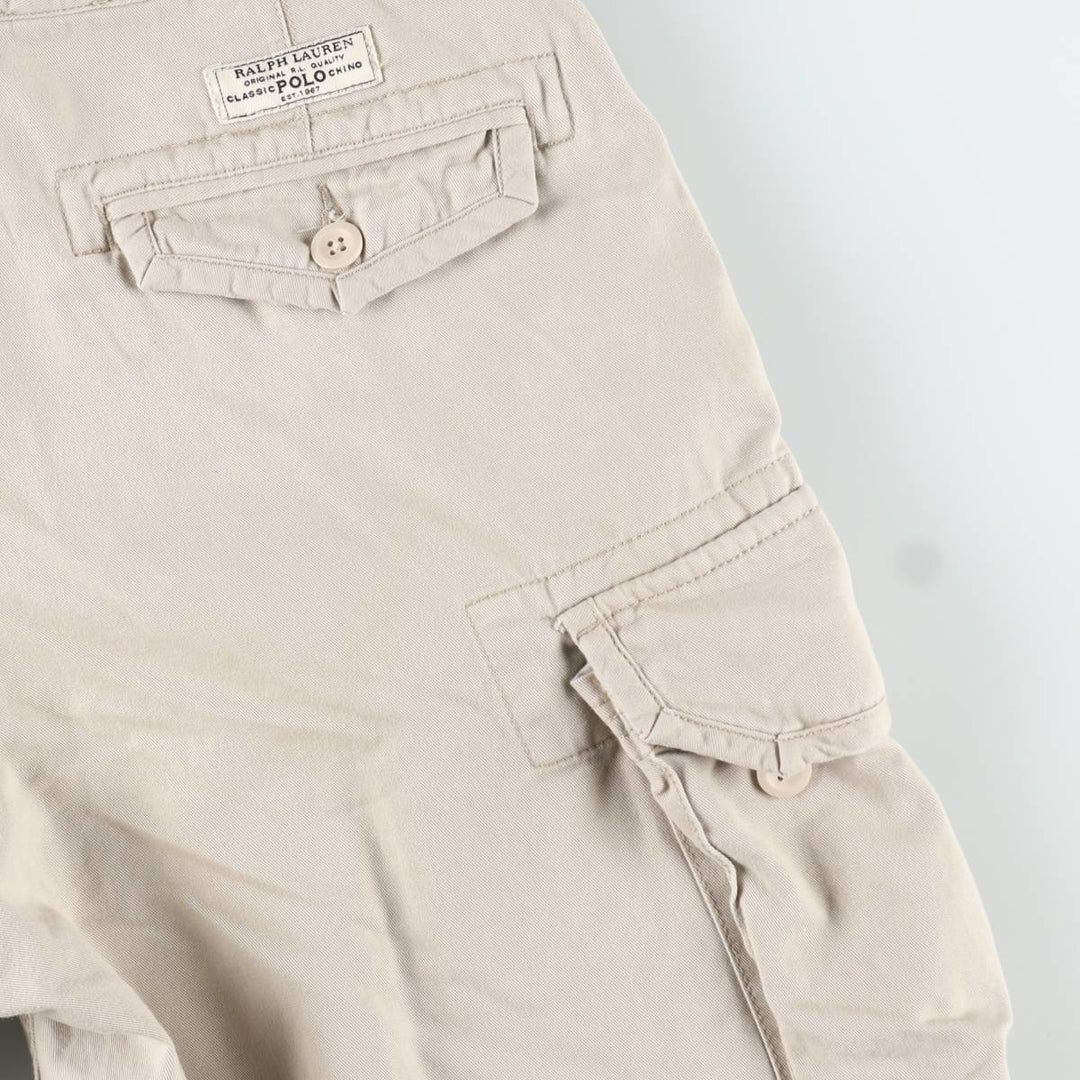 Ralph Lauren POLO by Ralph Lauren cargo shorts, men's size W31 cotton Beige type Vintage Second Hand