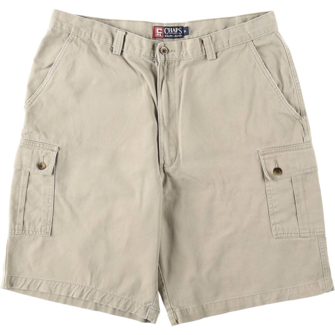 Ralph Lauren CHAPS Cargo Shorts, Men's Size W36 (approx.) cotton Beige type Vintage Second Hand