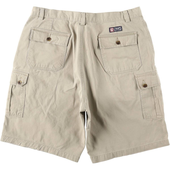 Ralph Lauren CHAPS Cargo Shorts, Men's Size W36 (approx.) cotton Beige type Vintage Second Hand
