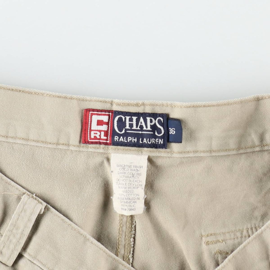 Ralph Lauren CHAPS Cargo Shorts, Men's Size W36 (approx.) cotton Beige type Vintage Second Hand