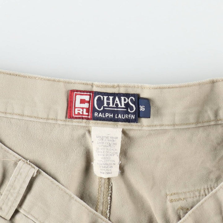 Ralph Lauren CHAPS Cargo Shorts, Men's Size W36 (approx.) cotton Beige type Vintage Second Hand