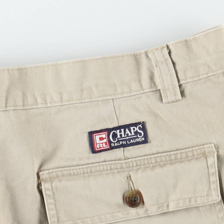 Ralph Lauren CHAPS Cargo Shorts, Men's Size W36 (approx.) cotton Beige type Vintage Second Hand
